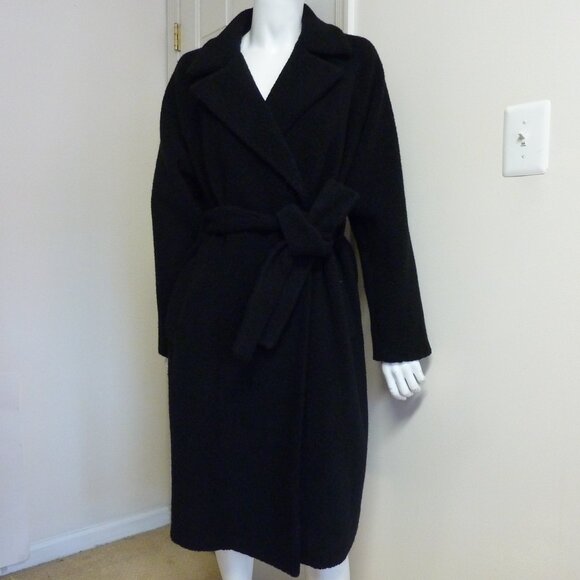 Theory Teddy Belted Wool-Blend Coat - Picture 1 of 8